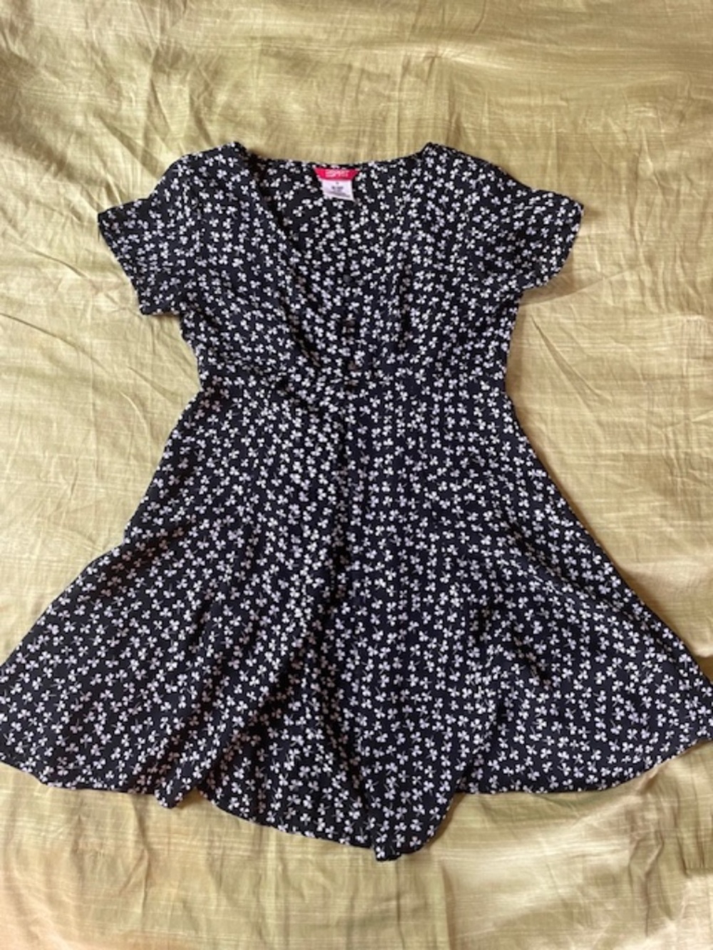 Esprit, black and white dress, size small